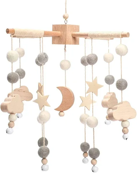 Baby Mobile for Crib | Baby Crib Nursery Mobile Star Moon for Baby Boys BLUE