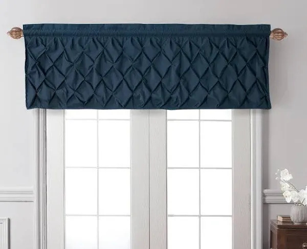 60"x20" Carmen Window Valance Navy - VCNY Home