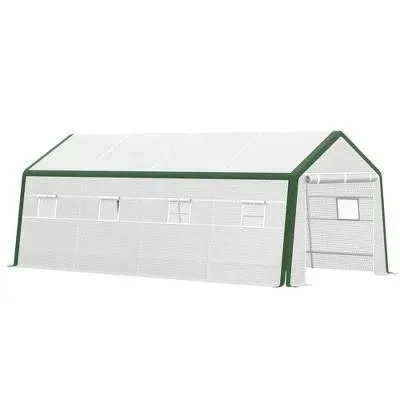 Outsunny 20' x 10' x 8' Walk-In Greenhouse