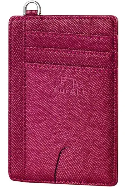 FurArt Slim Minimalist Front Pocket RFID Blocking Credit Card Holder Wallet