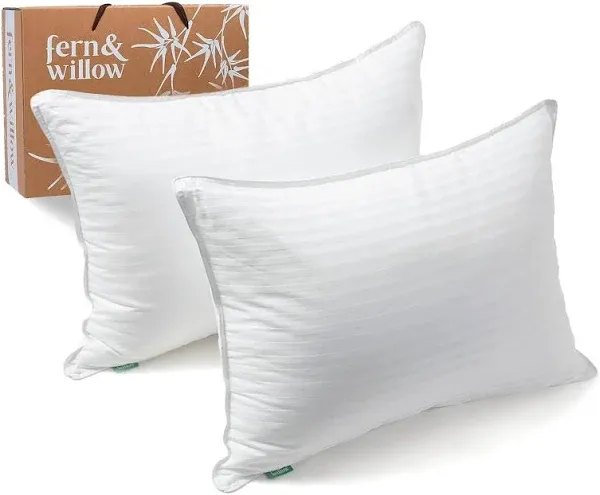 Premium Queen Size Bed Pillows - Set of 2, 20&#034;x28&#034;, Cooling Hotel Quality, Do...