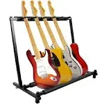 Multi-Guitar Display Stand - Electric Bass Acoustic Guitar Rack (5 Holder)