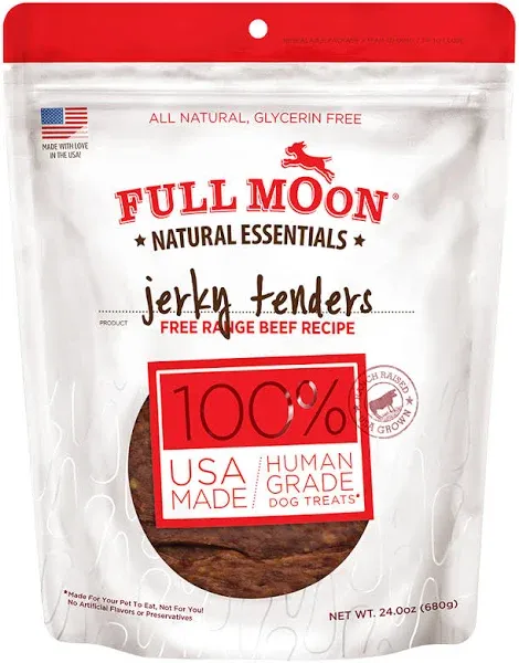 Full Moon Essentials Beef Jerky Tenders Dog Treats