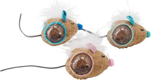 Petstages Mousin' Around Hide 'N Treat Cat Toy - 3 Pack