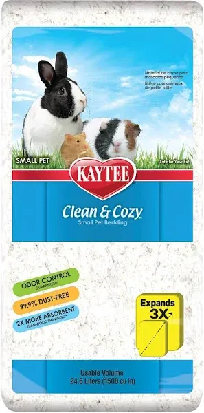 Kaytee Clean &amp; Cozy White Small Animal Bedding 24.6 Liters