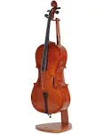 Cello Stand, Wooden Stand with Bow Holder, Handcrafted Wood Mahogany 