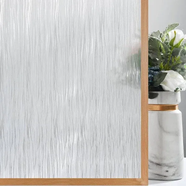  Frosted Window Privacy Film Non Adhesive Window Cling 17.7&#034;x78.7&#034; (45x200cm)