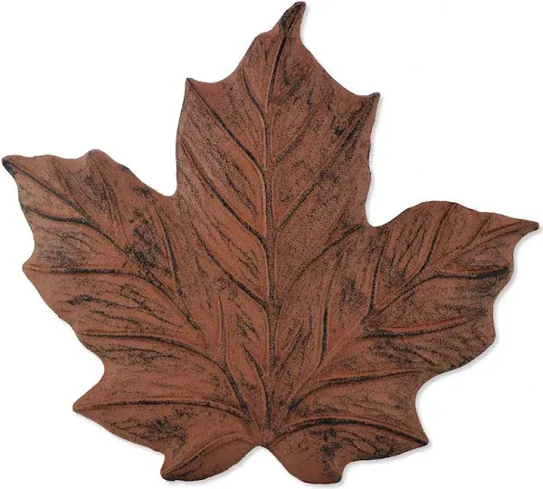 Sunset Vista Designs Wilderness Wonders Cast Iron Maple Leaf Stepping Stone