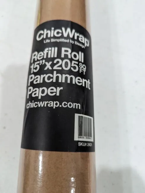 ChicWrap Parchment Paper Dispenser Butcher Block