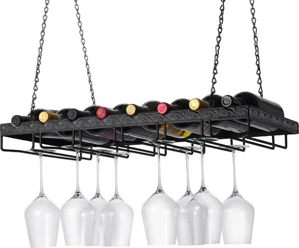 Wine Enthusiast Hanging Wine Glass Rack