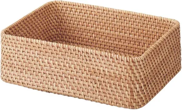 Muji USA Rectangular Rattan Storage Boxes