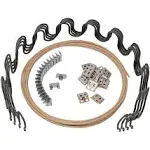 House2Home 23" Couch Spring Repair Kit to Fix Sofa Support for Sagging Cushions - Includes 4pk of Springs, Upholstery Spring Clips, Seat Spring Stay Wire, Screws, and Installation Instructions