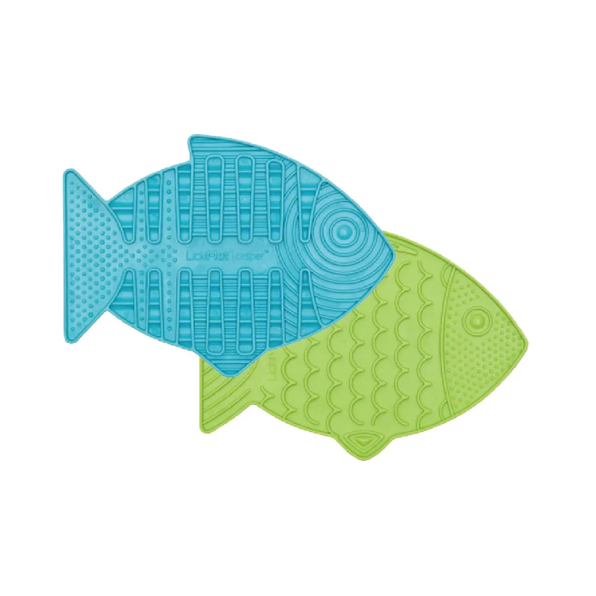 Casper &amp; Felix Fish-Shaped Cat Slow Feeders Lick Mat Boredom anxiety reducer ...