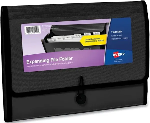 Avery Expanding File Folder Organizer