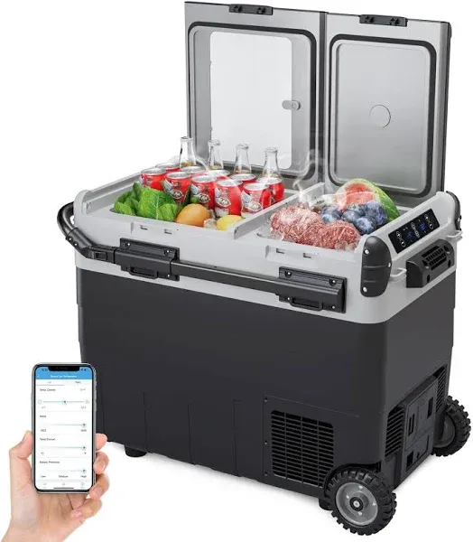 IDEALHOUSE 53QT Dual Zone Electric Cooler