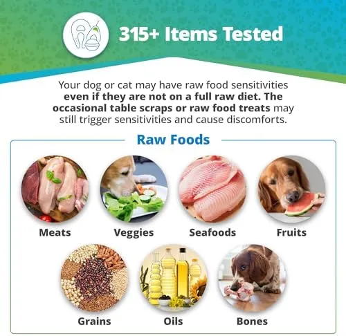 5Strands Pet Food Intolerance Test, at Home Sensitivity Test for Dogs & Cats Items, Hair Analysis, Accurate for All Ages and Breed