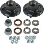 Jdmspeed Trailer Idler Hub Kits 5 On 4.5" for 3500 lbs Axle 1/2"-20 Thread 22017K Set of 2