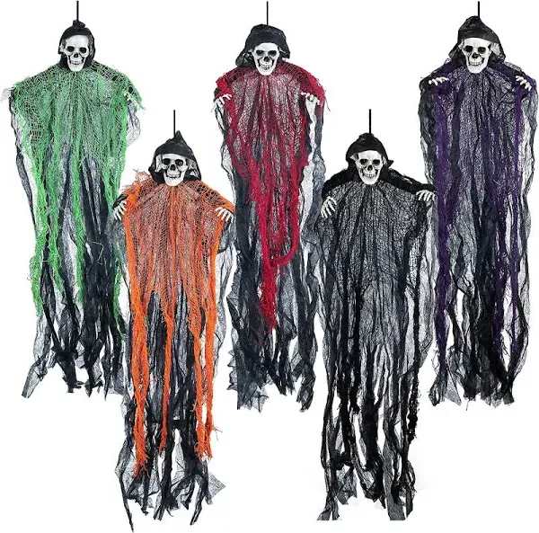 Halloween Hanging Grim Reapers 5 Pack