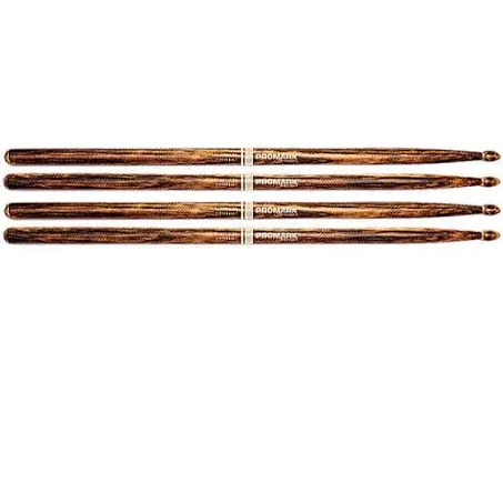 TWO PAIR PROMARK CLASSIC 5A FIREGRAIN DRUMSTICKS TX5AW-FG NEW