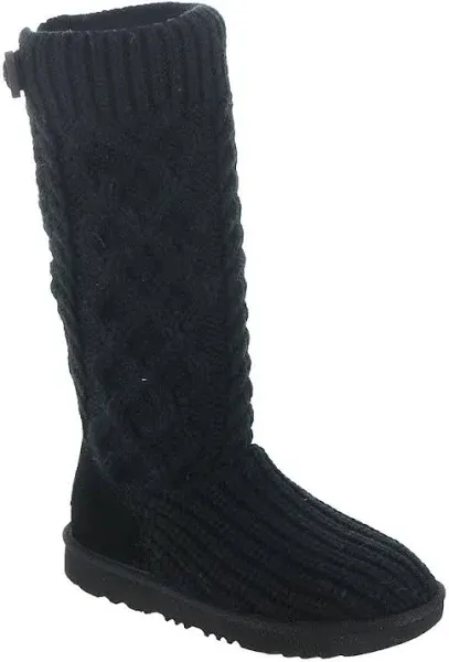 UGG Girls' Classic Cardi Cabled Knit Boots