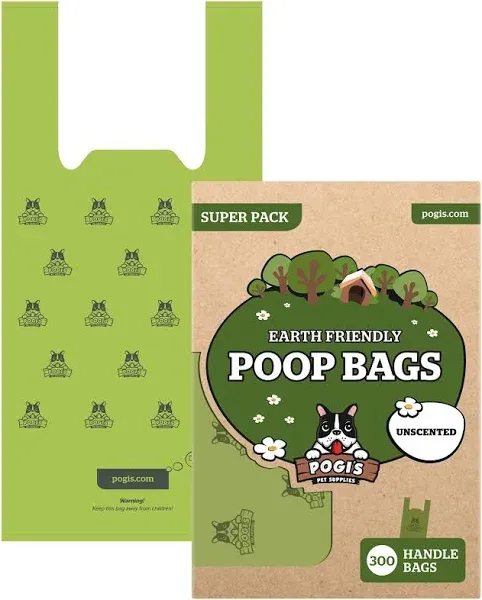 Pogi's Dog Poop Bags with Easy-Tie Handles 300