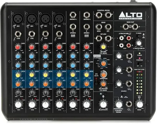 Alto Professional TrueMix 800FX 8-Channel USB Mixer