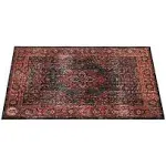 Drum N Base Vintage Persian Style Stage Rug-Black Red 4.26'X3'