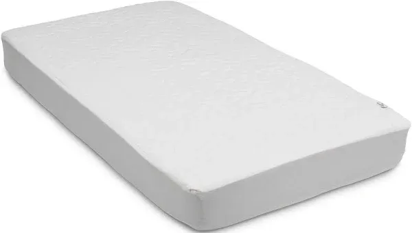 Serta Sertapedic Crib Mattress Pad Cover With Nanotex Quilted Waterproof 52x28in