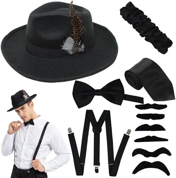 Syncfuns 1920s Manhattan Mens Costume Accessories Gatsby Gangster