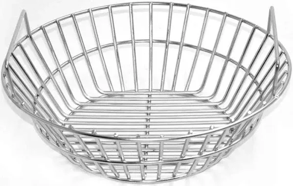 only fire Stainless Steel Charcoal Ash Basket Fits for Large BGE, Kamado Joe Cla