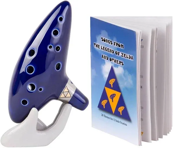 Deekec 12 Hole Alto C Zelda Ocarina With Song Book (Songs From The Legend Of