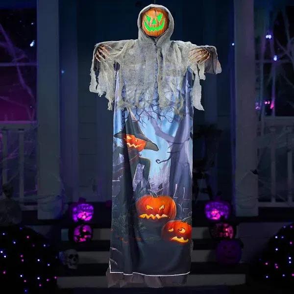 JOYIN 70.8" Halloween Animated Ghost Decoration