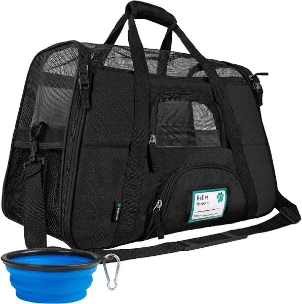 Petami Premium Airline Approved Soft-Sided Pet Travel Carrier | Ideal for Small 