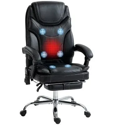 Vinsetto PU Leather Vibration Massage Office Chair