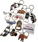 Set of 12 Los Angeles Souvenir Keychain I Heart LA magnet I Heart Los Angeles...