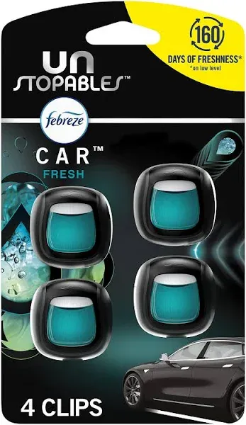 Febreze Car Air Freshener Vent Clip Unstopables Fresh