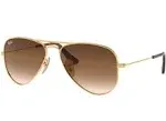 Ray-Ban Aviator Junior RJ9506S Sunglasses for Kids - Gold/Brown Gradient - 4-8 Years