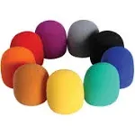 On Stage ASWS58C 9 Color Foam Windscreen Package | American Musical Supply