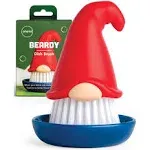 New! Beardy Dish Brush by Dish Scrub Brush, Gnome Gifts, Quirky Dish Brush, Fun