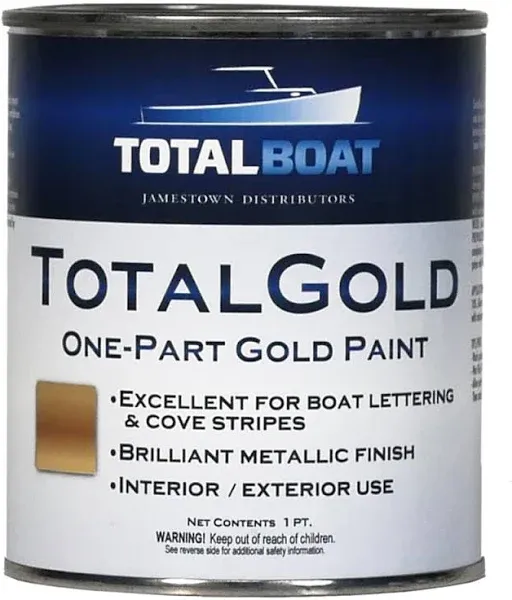 Luxurious Gold Leaf Metallic Paint for Boats &amp; Decor - UV &amp; Tarnish Resistant