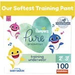 Pampers Pure Protection Training Underwear - Baby Shark - Size 2t-3t - 100ct