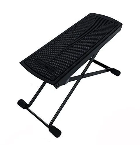 Tetra-Teknica Essentials Series GFR-01 6-Position Height Adjustable Guitar Foot Rest Color Black