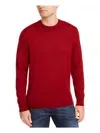 Shop Club Room Mens Merino Wool Regular Fit Pullover Sweater In Red