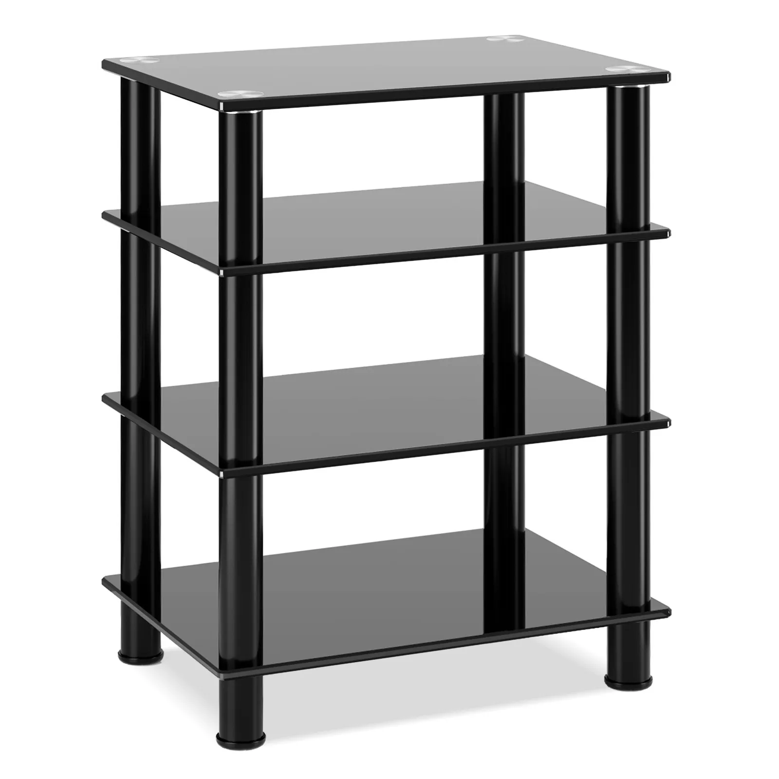 Mount-It! Four-Tiered Glass A/V Media Stand