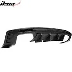 Fits 16-24 Chevy Camaro 2 Door Rear Bumper Lip Diffuser Quad Exhaust Matte Black