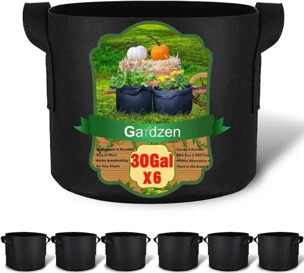 Gardzen 10-Pack 5 Gallon Grow Bags