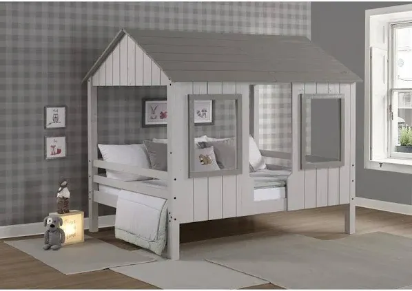 Two-Toned Full House Loft Bed