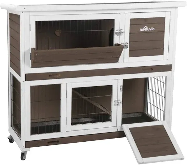 Rabbit Hutch Bunny Cage Indoor Outdoor Guinea Pig Cage