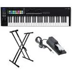 Launchkey MK3 61-Key USB MIDI Keyboard Controller Bundle with Adjustable Double 