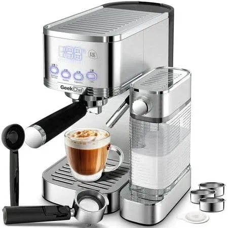 Espresso and Cappuccino Machine with Automatic Milk Frother